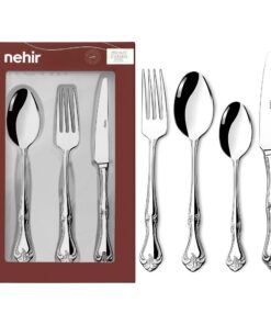 Edelstahl Besteckset 24 Teile für 6 Personen - Einfach elegantes Allzweckset für den täglichen Gebrauch | Edelstahl Bes