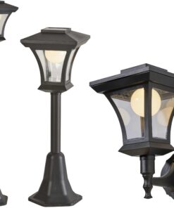 Northpoint LED 3in1 Solar Gartenlaterne für Außendinge und Innendesign | Northpoint LED 3in1 Solar Gartenlaterne mit Dä
