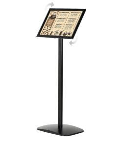 DISPLAY SALES Infoständer für DIN A4 Plakate | Attraktiver Aufsteller A4 im Hoch-/Querformat | Design Informationsstände
