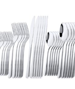 OBR KING 18/0 Edelstahl Besteck Set 6 Personen Silber | OBR KING 30-teiliges Essbesteckset Diplomat Silber | OBR KING 1