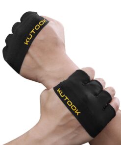 KUTOOK Mini Fitnesshandschuhe Herren/Damen KF23 - 3mm XRD Gepolstert rutschfeste Halb Handschuhe für Krafttraining und G