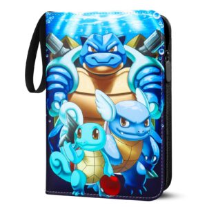 Sammelalbum für Pokemon Karten, 50 Seiten 400 Karten Kapazität, Wasserdicht Halter Heft für Kinder, Geschenkidee 24 * 18