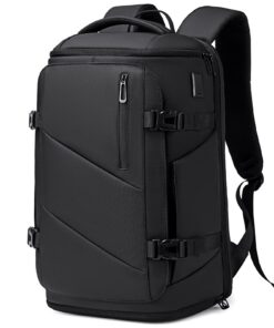 Flugzugelassener Travelite Rucksack Herren 30L mit Platz für 17-Zoll-Laptop und Schuhfach
