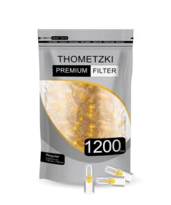 Zigarettenfilter - Hochwertige 1200 Stück - Wiederverwendbar für Alle Raucher - Passend für 7.5–8 mm Zigaretten - Dauerh