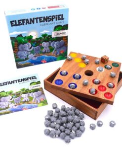 ROMBOL Elefantenspiel - Das perfekte Würfelspiel für ganze Familien | ROMBOL Elefantenspiel - Das süße Würfelspiel mit