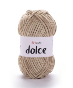 Yarnart Dolce Garn weiches Chenille-Samt Decken-Amigurumi-Häkelgarn 100 g 130 Meter