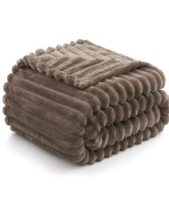 MIULEE Kuscheldecke Flauschig Für Sofa & Schlafzimmer - Warm & Komfortabel 150x200cm Braun