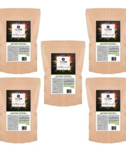 GreatVita Kristallsalz rosa - grobkörnig (2-5 mm), naturreines Steinsalz (5x 1000g), perfekt für Wellnessbehandlungen un