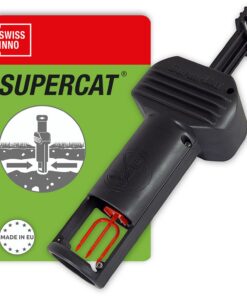 SWISSINNO Wühlmausfalle PRO SuperCat - Effektiv gegen Feld- & Wühlmäuse, Patentierte Sicherheit, Wiederverwendbar - 1 Fa