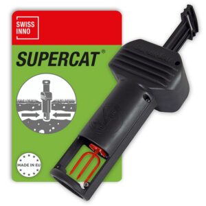 SWISSINNO Wühlmausfalle PRO SuperCat - Effiziente Schlagfalle für Feld- & Wühlmäuse - Einfach einrichtbar, sicher & wied