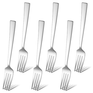 HaWare Edelstahl Essgabeln Set, 6 Stück, 19cm, Spülmaschinenfest, Hochglanzpoliert, Elegantes Design - Ideal für Zuhause