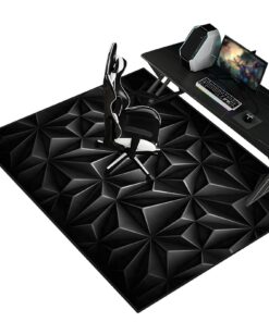 Gaming Bürostuhl Unterlage-Kratzfest Bodenschutzmatte für Parkett 80 x 100 cm Anti-Slip Schutzmatte für Laminat Hartböde