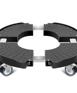 Linkax Pflanzenroller für Pflanzen bis 150 KG, Outdoor-Gehäuse, Mülleimer und Regentonne