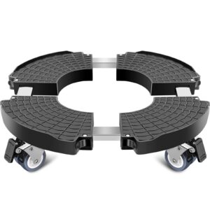 Linkax Pflanzenroller für Pflanzen bis 150 KG, Outdoor-Gehäuse, Mülleimer und Regentonne