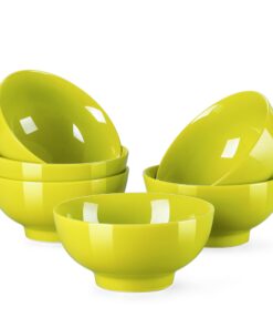 LOVECASA Sweet Serie Porzellanausgeschlagene Frühstücksschalen 6-teilig 550 ml 15 cm Pure Farbe