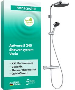 Hansgrohe Activera S Wassersparendes Duschsystem EcoSmart Thermostat Regendusche 28078000