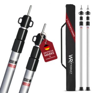 WRPS 2er Set Zelt-Teleskopstangen Aluminium unquestionable Variante für Erwachsene und Familien | WRPS 2er Set Zelt-Tel