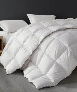 SAPHREAS Ganzjahres Daunendecke 200x200 cm für Alle Altersgruppen Oeko-Tex RDS Zertifiziert