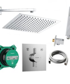 Hansgrohe Duo-Turn E vanvilla Duschsystem Poliert Duscharmatur vanvilla Regendusche Eckenköpf Poliert DuschkombiHG201 Po