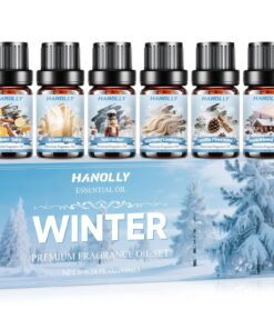 Winterätherische Öle Set - Duftöle für Kerzenherstellung - 6 x 10ml Warme Kerzenätherische Öle