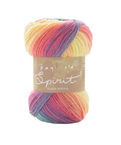 Sirdar Hayfield Spirit DK, Sundown (408) - Doppelstrickgarn für Knüller, Acryl-Wolle Mischung, Orange-rot und Multikolor