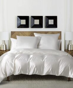 Luofanfei Weißes 135x200 Glanzsatin Bettwäsche Set für Einzelbett OEKO-TEX Boys GL8513501R