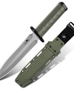 SMITH CHU Outdoor Messer für Männer im Camping und Trekking | Feststehendes SMITH CHU Survival Messer mit Kydex Scheide