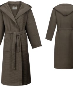 PandaHome Linden & Green Bademantel für Damen und Herren - Weich, Saugfähig und leicht (Olivgrün, XL) PandaHome Linden