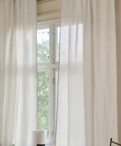 Jotex LINA Naturweiß Hochwertige Halbtransparenzwandzubehör 2er-Set 135 x 220cm