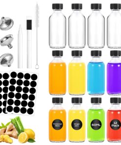 -shotflaschen zum befuellen mini glassflaschen set ingwer shot saft | kleine flaschen dichtendes deckel| -shotflaschen s