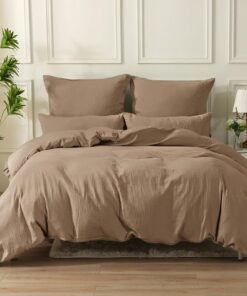 Soulful Beige 140x200 Bettwäsche aus 100% Baumwolle für die ganze Familie im Schlafzimmer