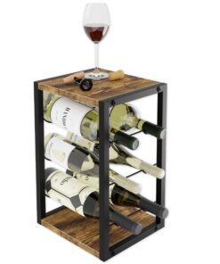 Lenmar - Weinregal für 6 Flaschen | Kompaktes Maximum Volumen | Modernes Design | Schnelle & Einfache Montage (LOFT 2-6,