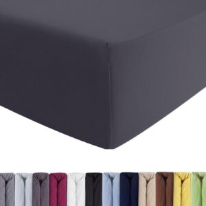 Entspanno Luxus Spannbettlaken 180-200 cm - Aus weichem Premium Jersey - Ideal für Wasser- & Boxspringbetten bis 35 cm H