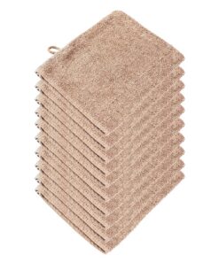 Clinotest Waschhandschuh-Set 10er (16×22 cm) – 100% Baumwolle, weich & saugstark, schnelltrocknend, Hotelqualität