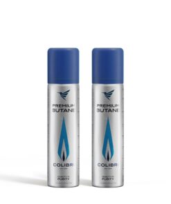 Colibri Butangas Nachfüllflasche 2 x 90 ml für Feuerzeuge - Premium Butangas Qualität zum Nachfüllen - Taschenfach-Vertr