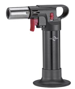 Küchenprofi Flambierbrenner CLASSIC | Einstellbare Flammengröße | Verriegelungsfunktion | Nachfüllbar mit Butan | Gasbre