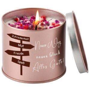 CadeauJoie Lavendel Kerzen Abschiedsgeschenk für Kollegin, 9OZ