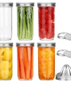 USSHOP 750ML Einmachgläser mit Rostfreiem 304-Einteiligen Deckel - ideal für Lebensmittel, Marmeladen, Honig und Joghurt