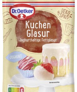 Dr. Oetker Joghurtglasur Dekoration Kuchen Gebäck 10er Pack 150g Joghurtgeschmack
