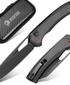 NedFoss MAMBA II Klappmesser - Outdoor Survival Messer für die Gesundheit mit Micro-Großteil und Sammelwert
