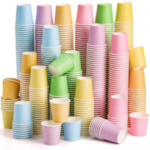 Nicunom 600 Stück 60 ml Pappbecher - kleine Badezimmer-Mundspülbecher für heiße und kalte Getränke - Mini-Pappbecher für