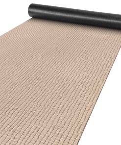 ANRO Schmutzfangmatte für Flur und Küche rutschfest Velours Beige 65x100cm sauberlauffest