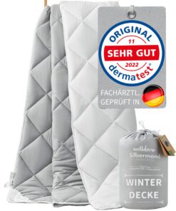 Welldora OPTICLIMA Allergiker Bettdecke 135x200 Winter | Fachärztlich geprüft | Made in Green Oeko-Tex zert. in der Schw