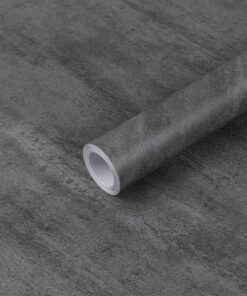 Hode Klebefolie Möbel Grau 40x300cm Wasserdicht Selbstklebende Folie für Küche Fensterbank