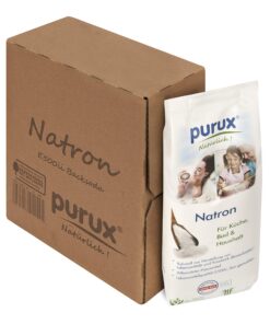 Purux Natron Pulver Lebenswertige Back Soda 1kg nachhaltig verpackt