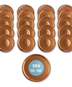 Twist-Off Ersatzdeckel 100 mm Kupfer 20 St. für Einmachgläser Marmelade Honig