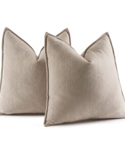 MIULEE Elegante Chenille Kissenbezug 50x50 für Couch und Sofa Wohnzimmer Trendspezialität