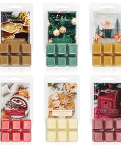 MIRASCENTS Weihnachtliche Duftwachswürfel für Wachswärmer, 6 x 70,9 g