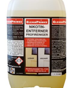 Cleanprince Nikotinentferner - Starkes Reinigungsmittel für Rauchenrutsch, Rußentfernung, Gilb- und Vergilbungseinleckun
