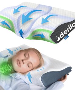 Derila Memory Foam Nackenkissen,-original, für Seitenschläfer & Rücken- und Bauchschläfer (Queen, 1er Pack)